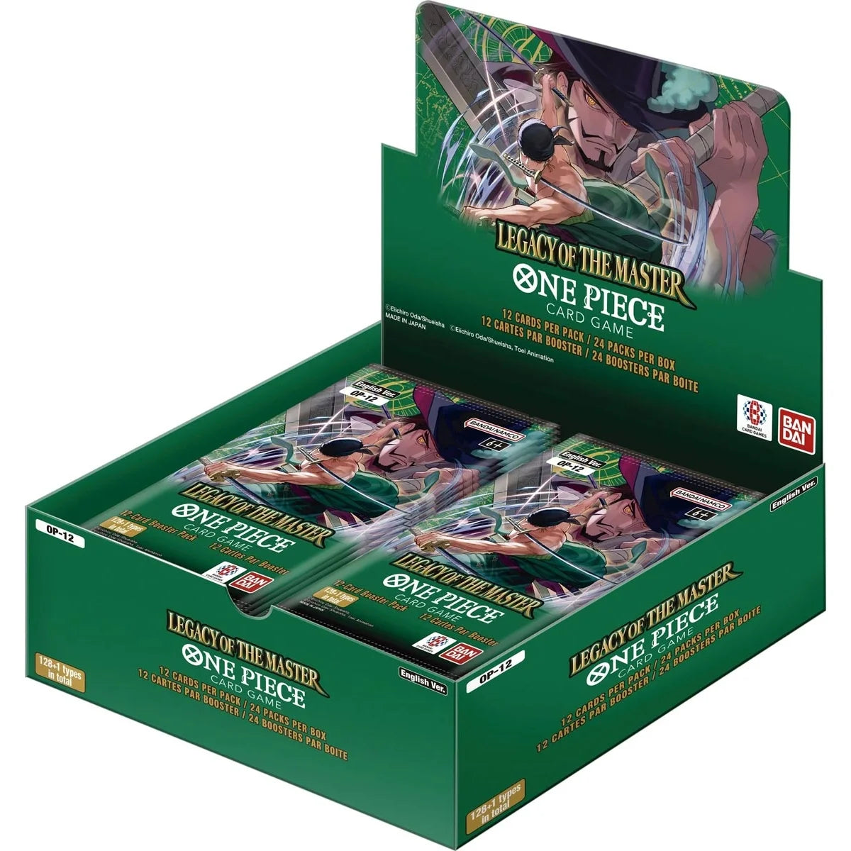 One Piece Card Game Legacy of the Master Booster OP-12 Box Ingles Original Sellada